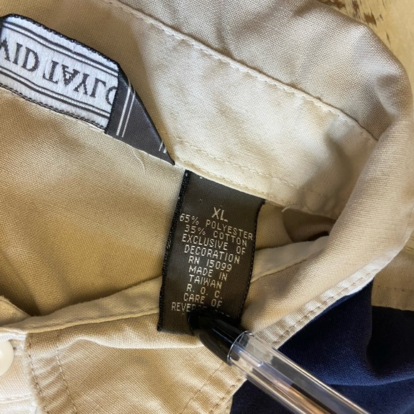 VNT David Taylor Cream & Blue Short Sleeve Grandpa Core Pullover - Picture 8 of 12